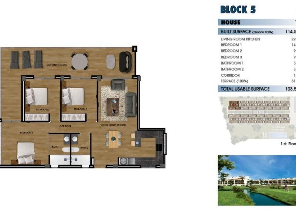 New Build - Apartment - Flat - Los Alcázares - La Serena Golf