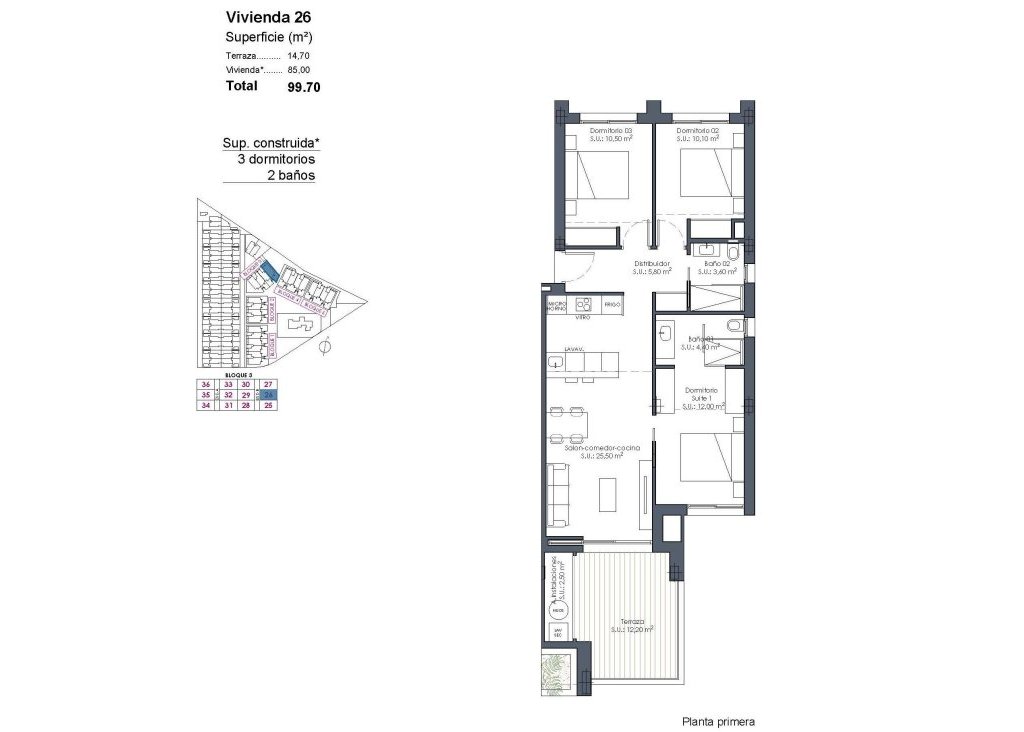 New Build - Apartment - Flat - Los Alcázares - Serena Golf