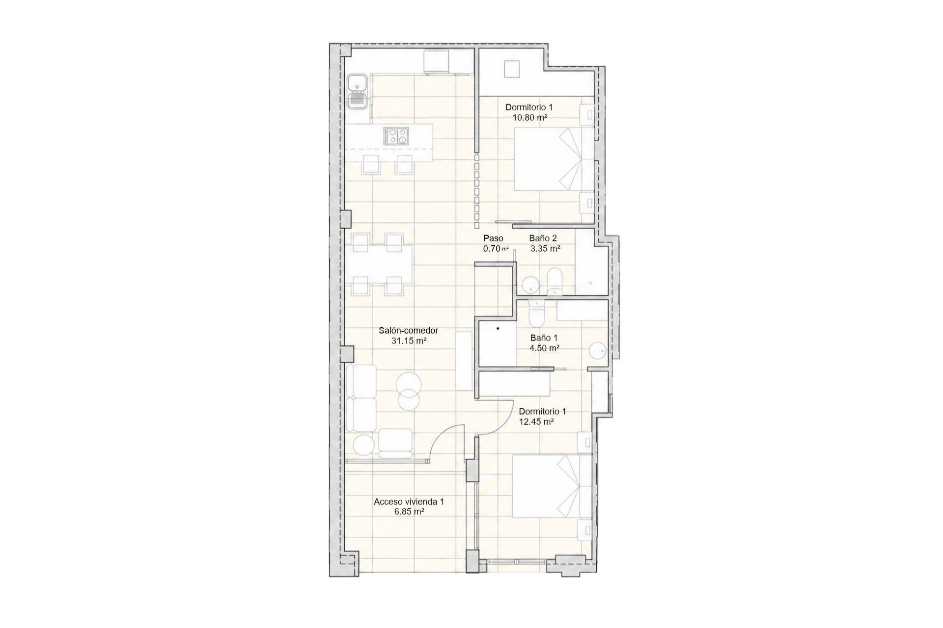 New Build - Apartment - Flat - San Javier - Pueblo