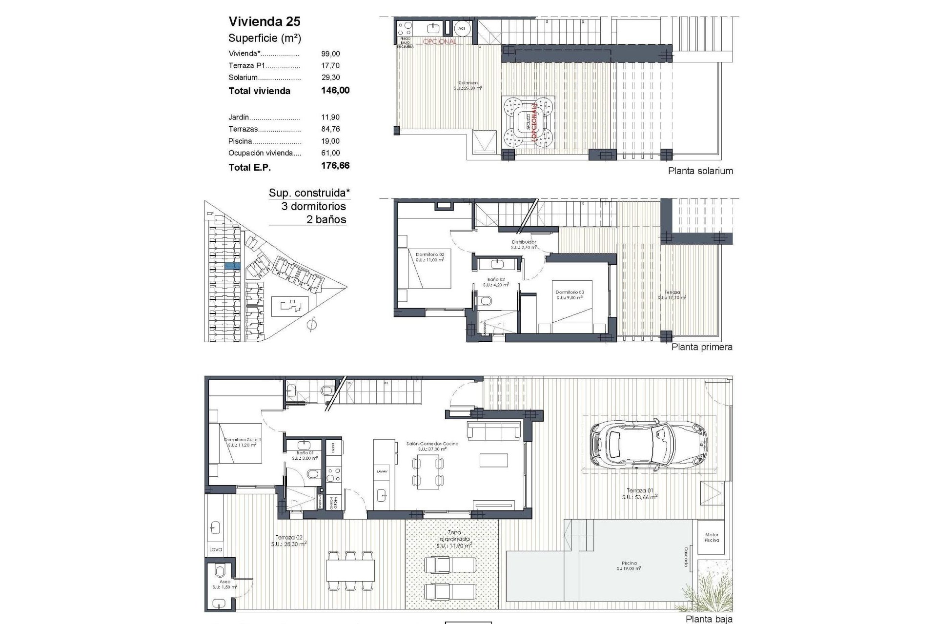 New Build - Quad - Los Alcázares - Serena Golf