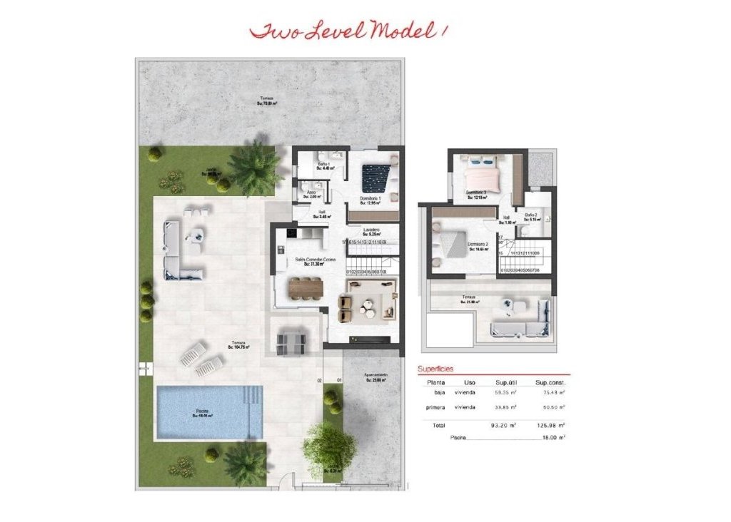 New Build - Villa - BAÑOS Y MENDIGO - Altaona Golf