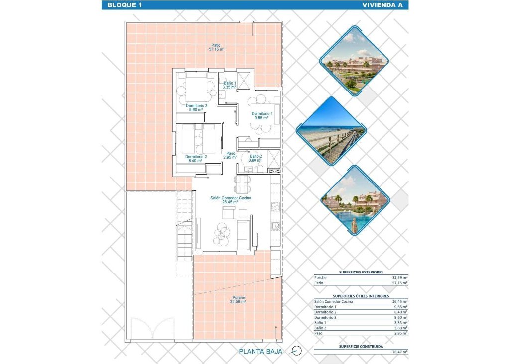 Nieuwbouw - Bungalow - Pilar de la Horadada - Lo Monte