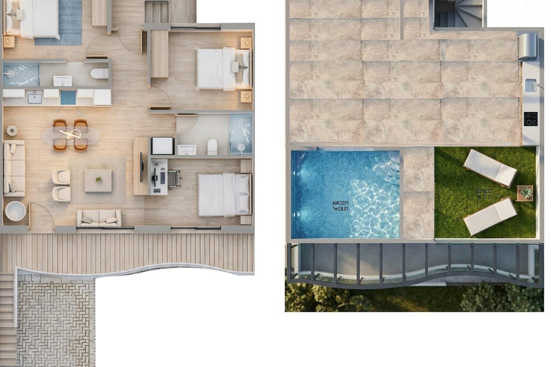 Nieuwbouw - Bungalow - Pilar de la Horadada - parques de Andromeda