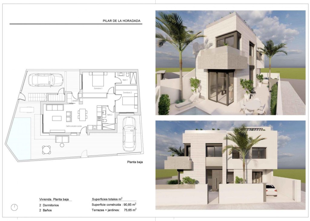 Nieuwbouw - Bungalow - Pilar de la Horadada - Pueblo