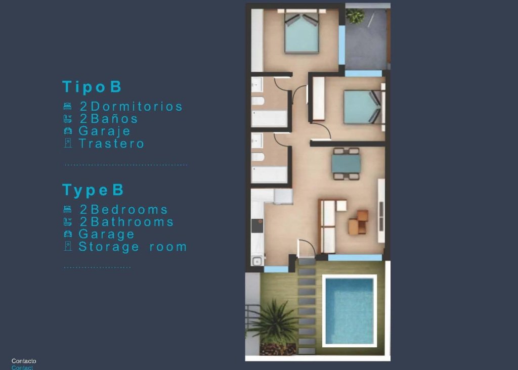 Nieuwbouw - Bungalow - San Pedro del Pinatar - Los Pinos