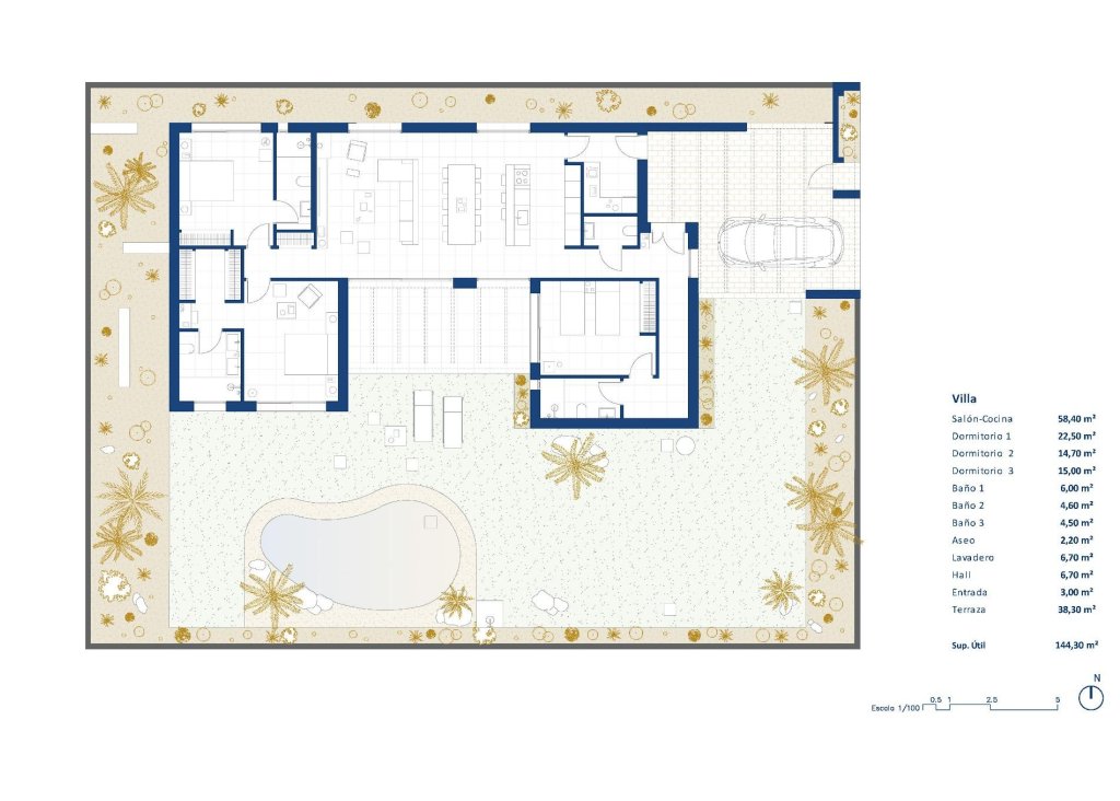 Nieuwbouw - Villa - BAÑOS Y MENDIGO - Altaona Golf