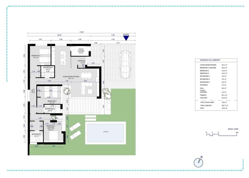 Nieuwbouw - Villa - BAÑOS Y MENDIGO - Altaona Golf