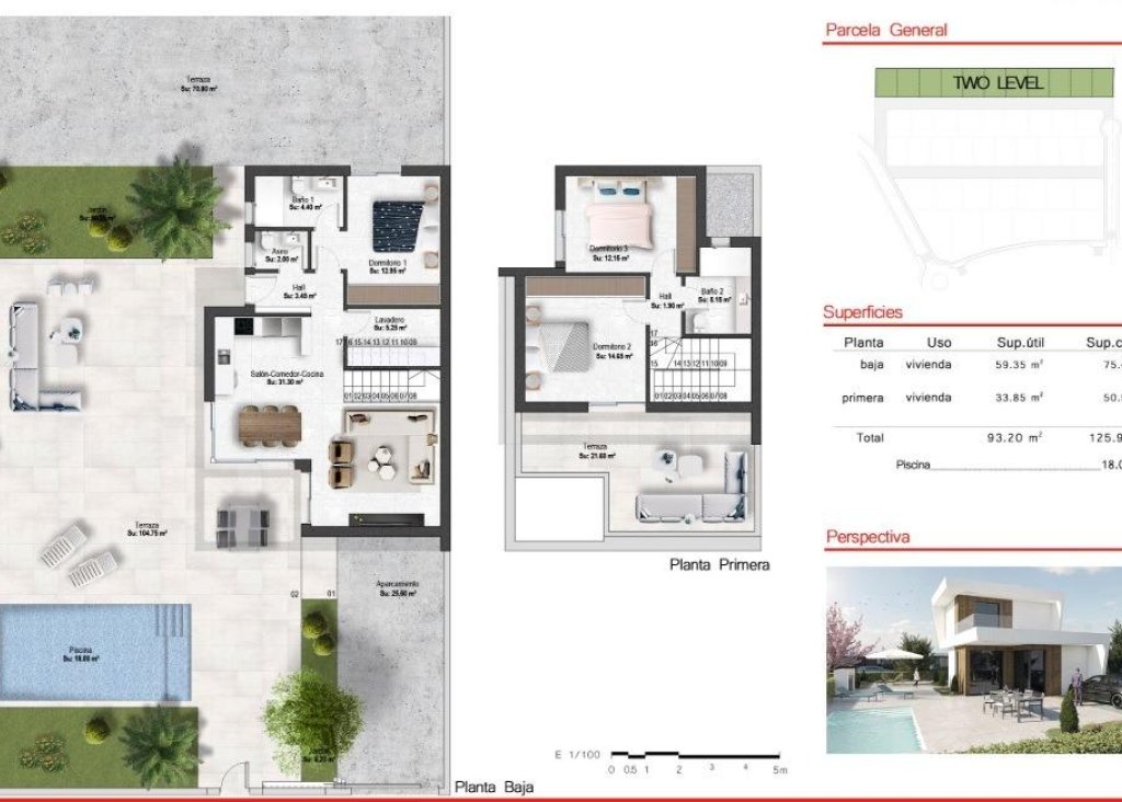 Nieuwbouw - Villa - BAÑOS Y MENDIGO - Altaona Golf