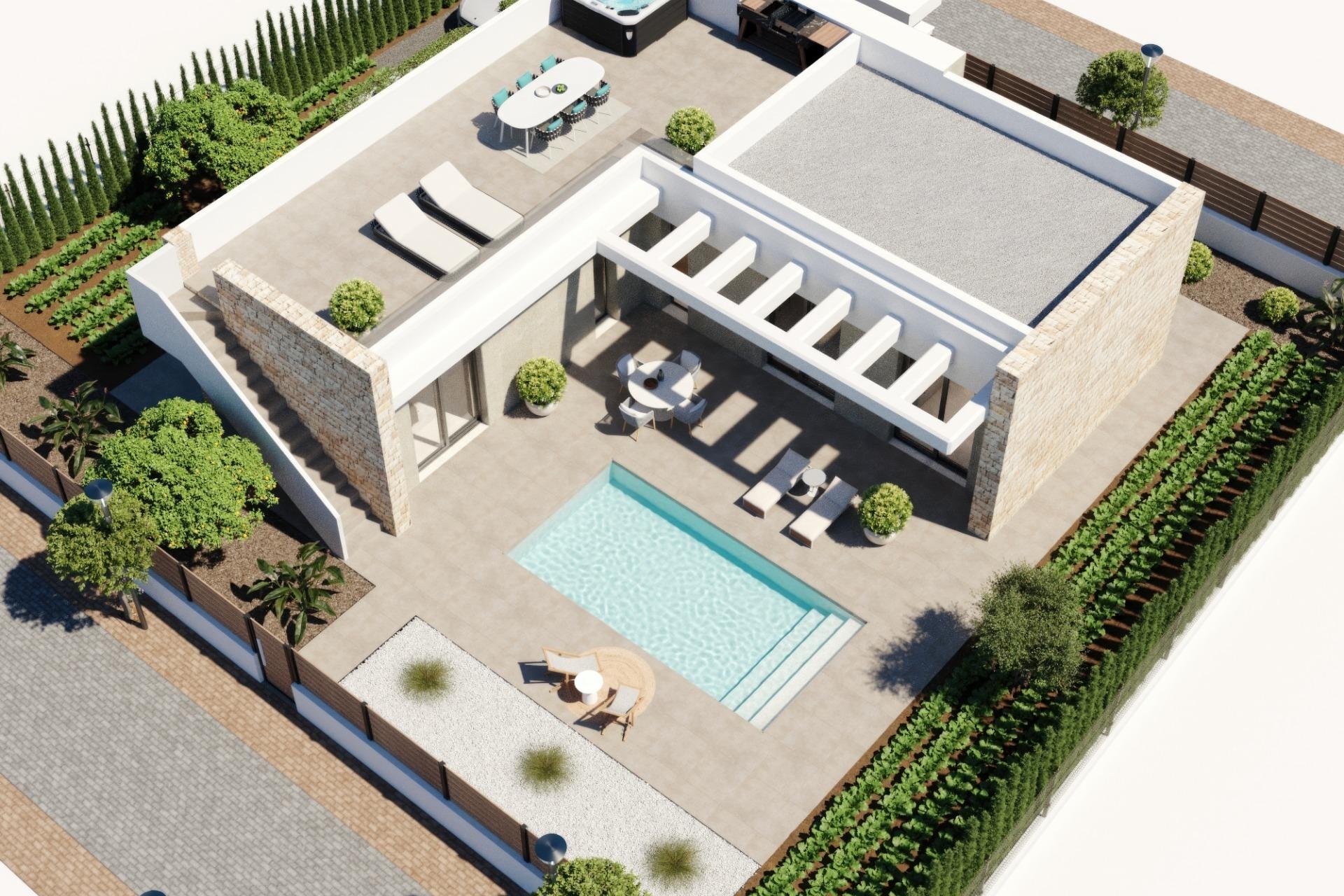 Nieuwbouw - Villa - Fuente Alamo - Hacienda del Alamo