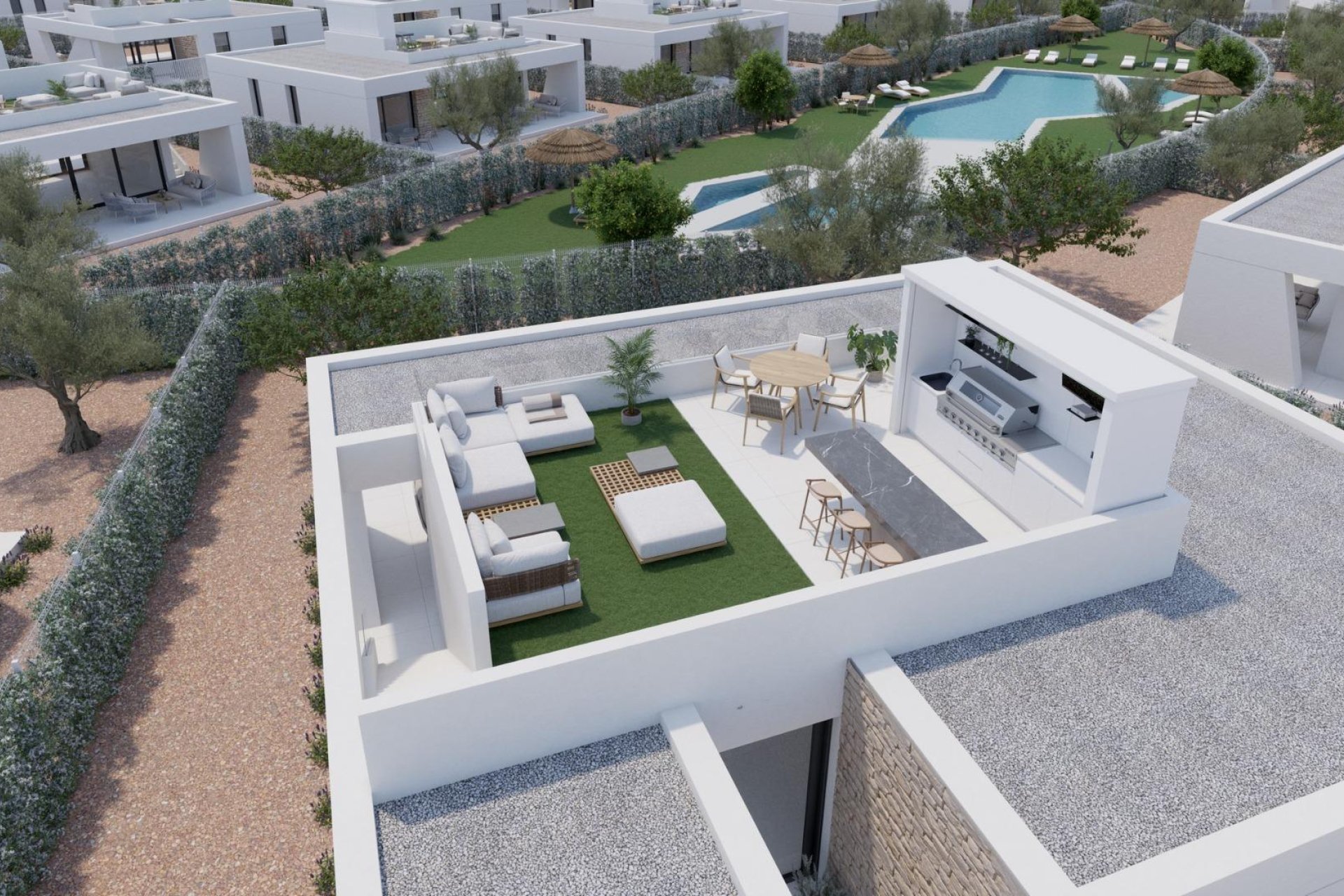 Nieuwbouw - Villa - Fuente Alamo - Hacienda del Alamo