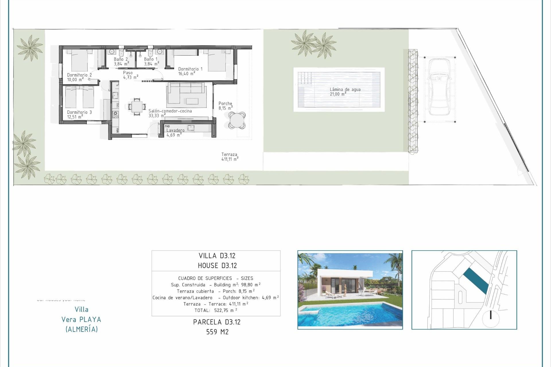 Nieuwbouw - Villa - Vera - Pueblo Salinas