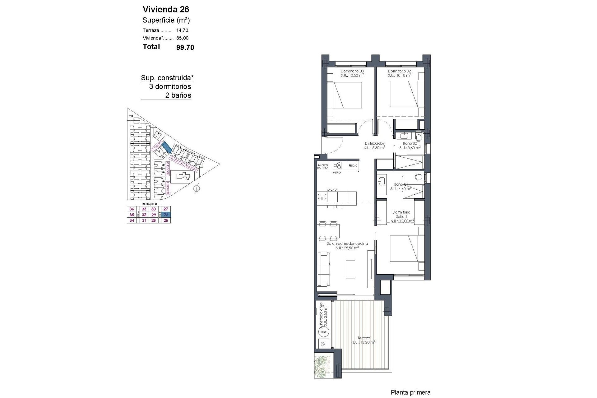 Obra Nueva - Apartment - Flat - Los Alcázares - Serena Golf