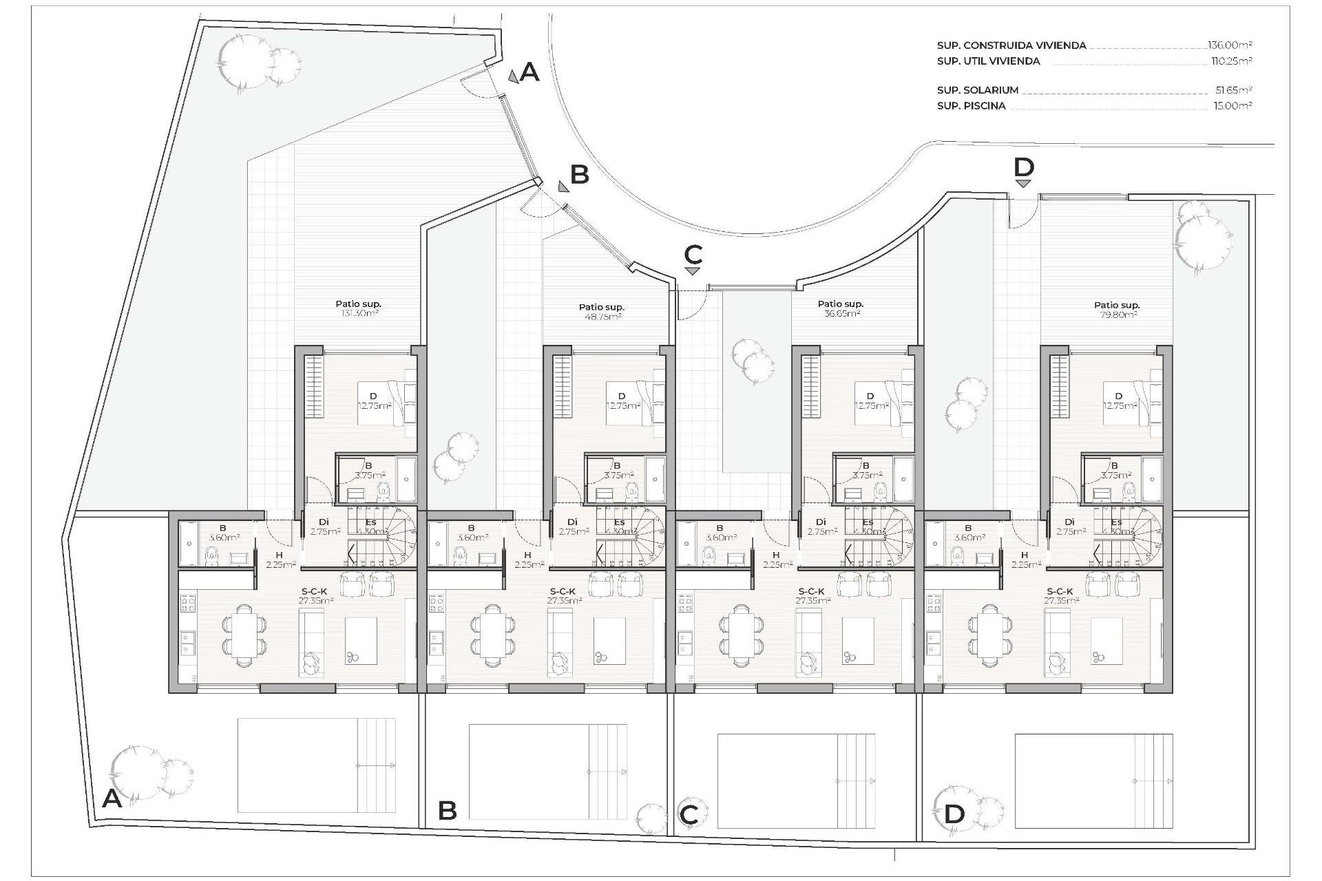Obra Nueva - Bungalow - Mazarron - Country Club
