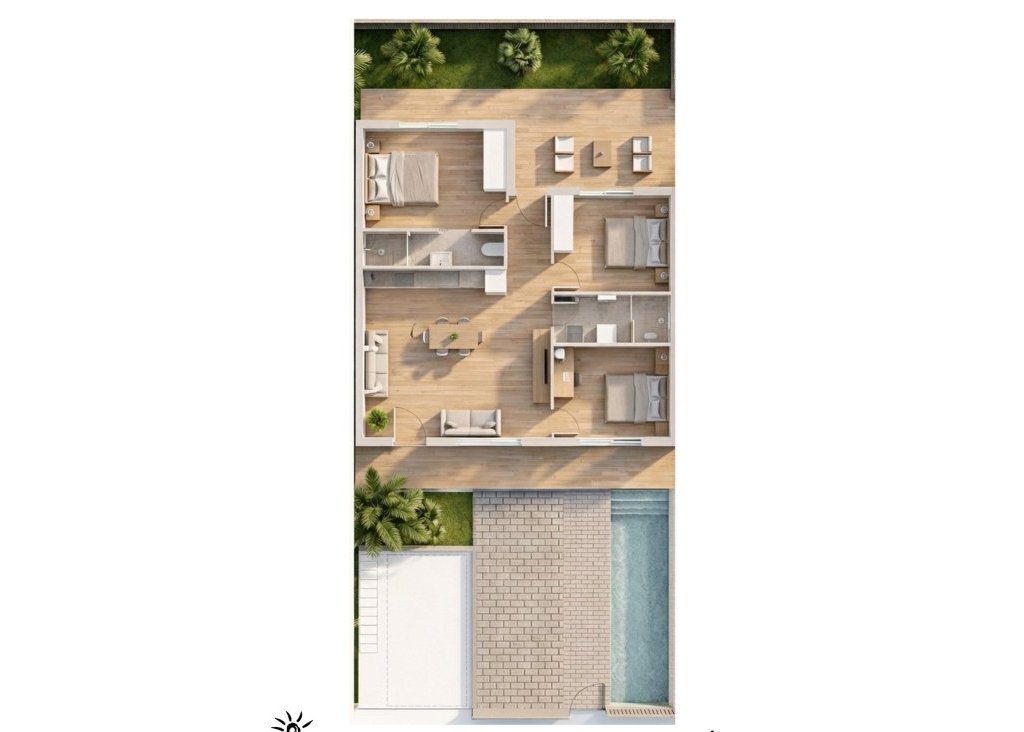 Obra Nueva - Bungalow - Pilar de la Horadada - parques de Andromeda