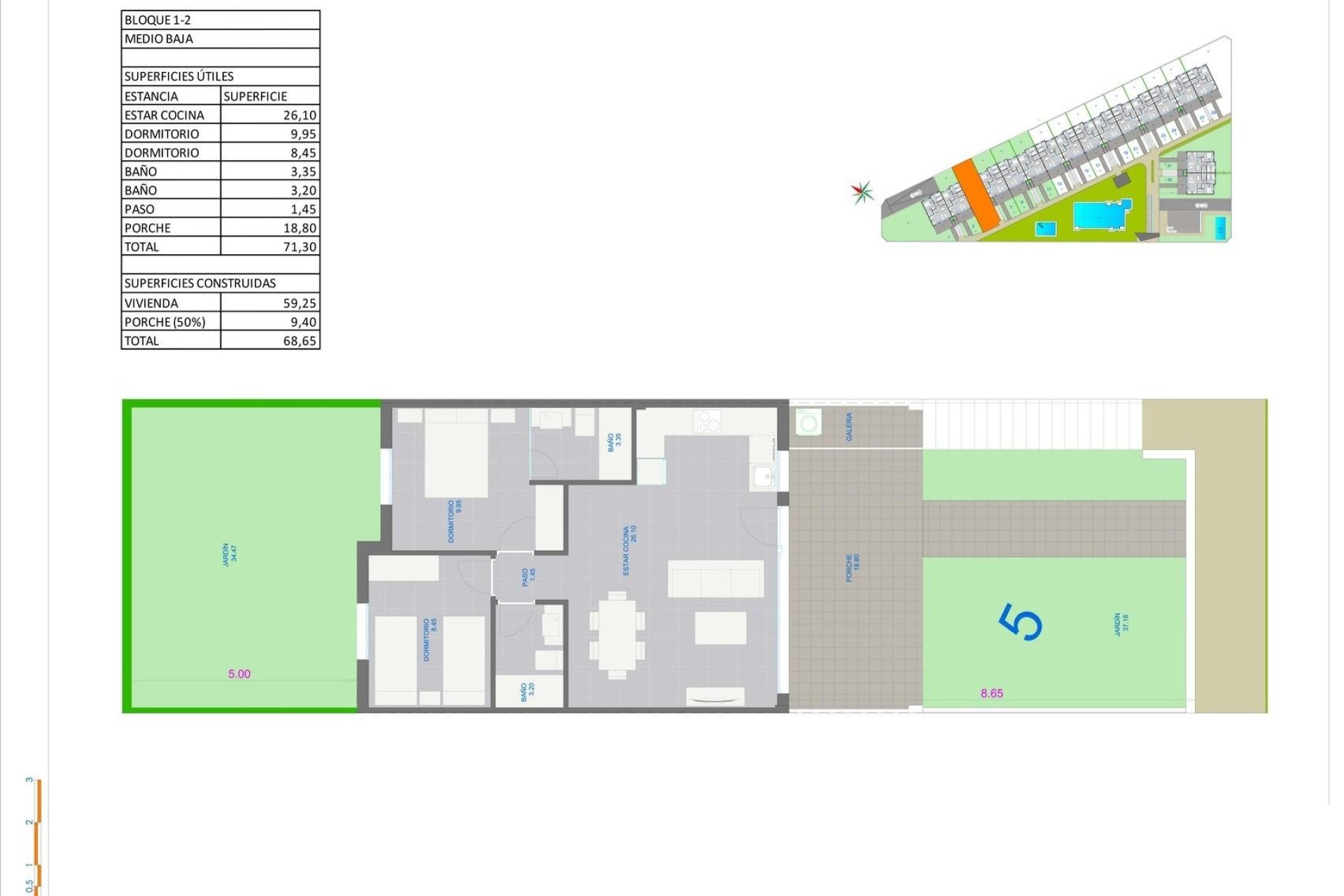 Obra Nueva - Bungalow - Pilar de la Horadada - Pueblo