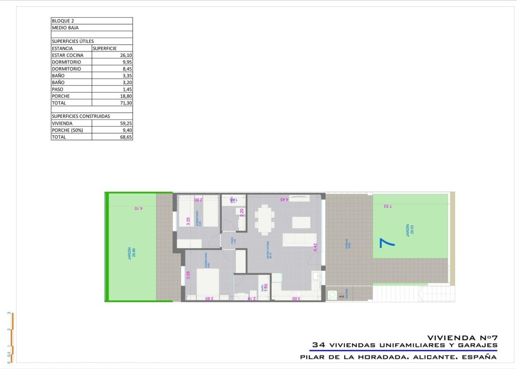 Obra Nueva - Bungalow - Pilar de la Horadada - Pueblo