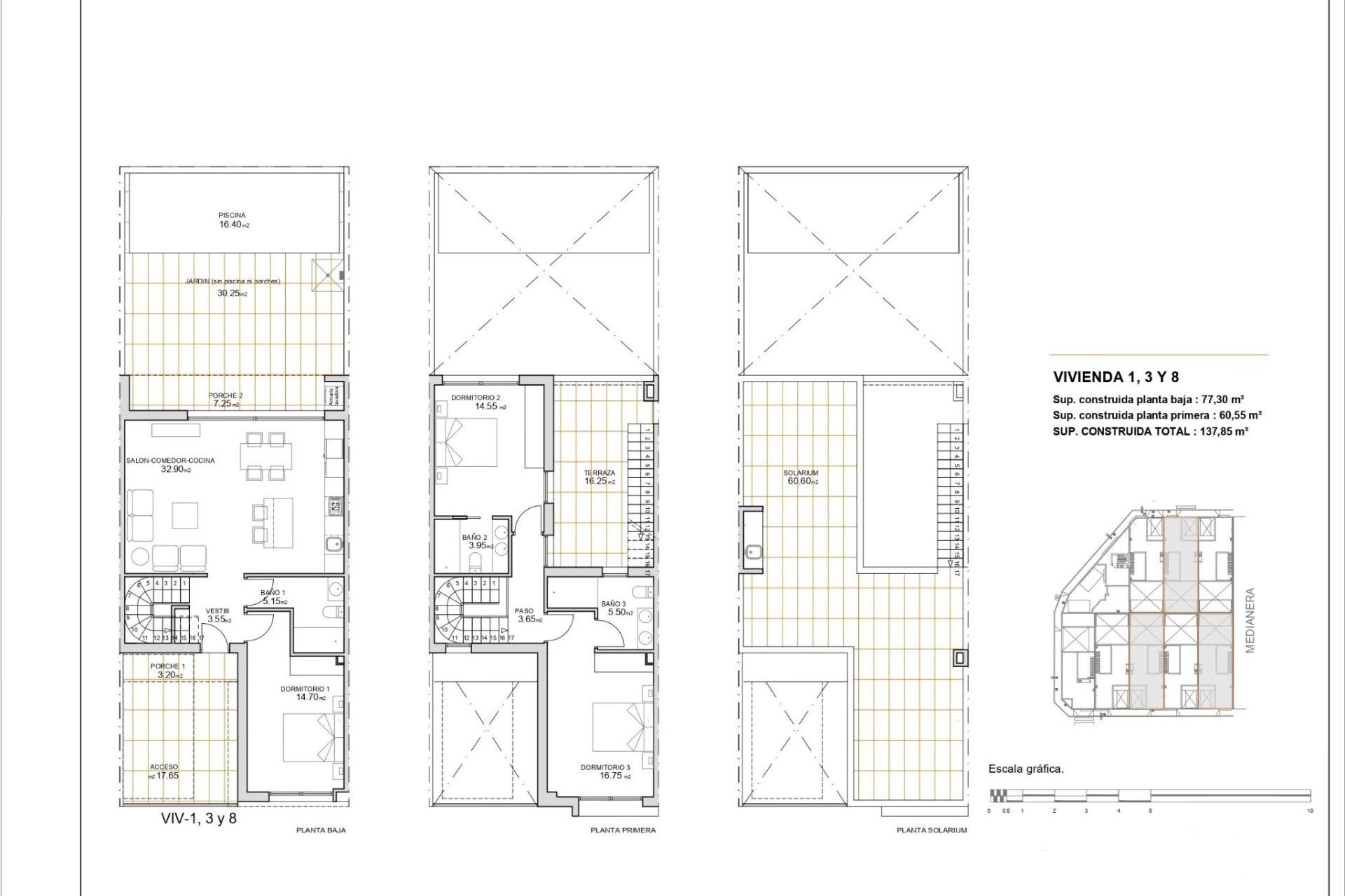 Obra Nueva - Bungalow - San Javier - Pueblo